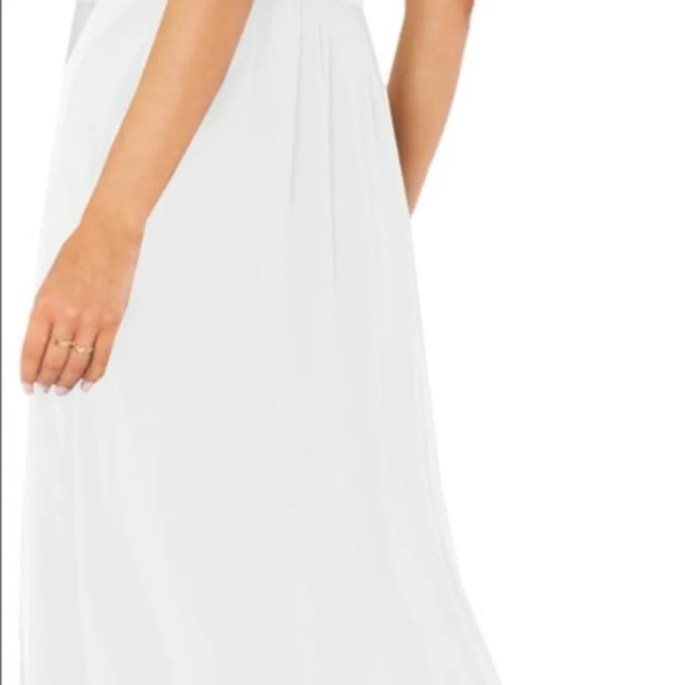 LYANER Spaghetti Strap Sleeveless dress High Waist Split Ruffle - Picture 3 of 6